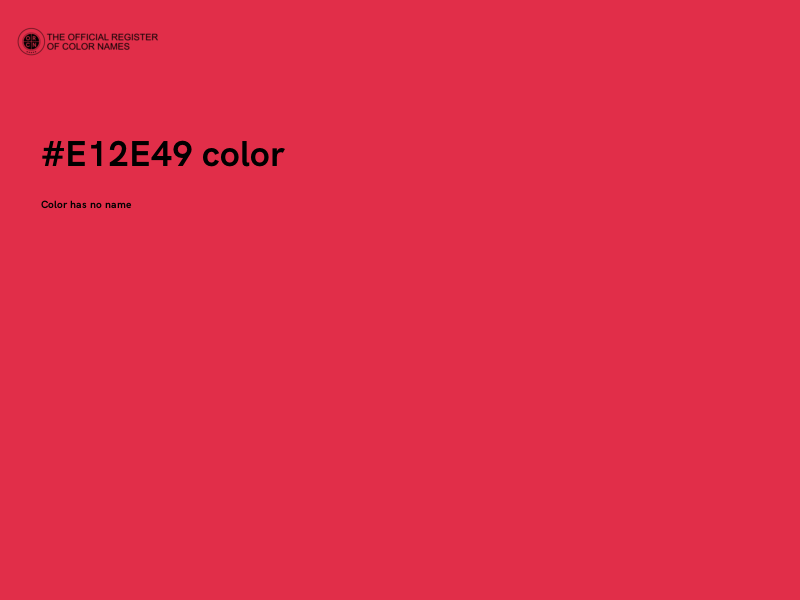 #E12E49 color image