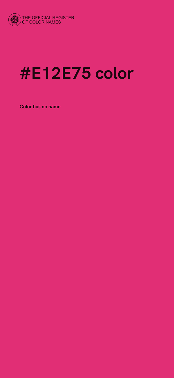 #E12E75 color image