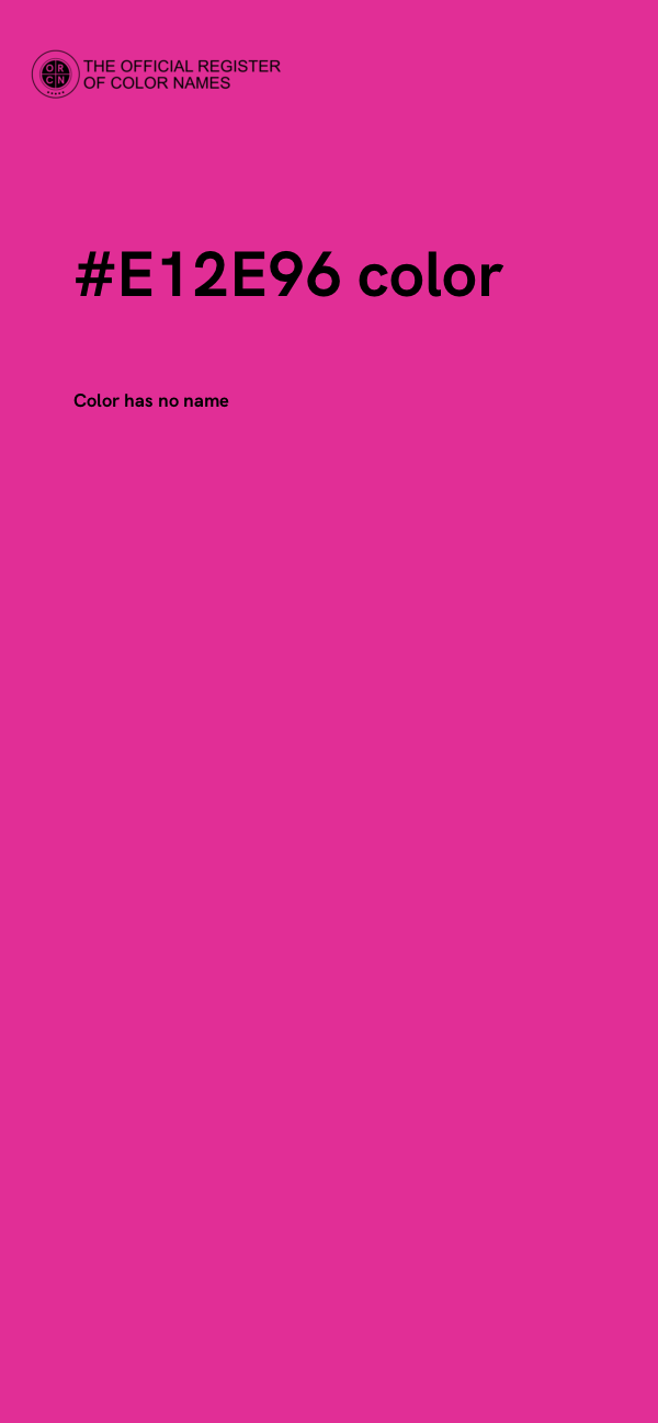 #E12E96 color image