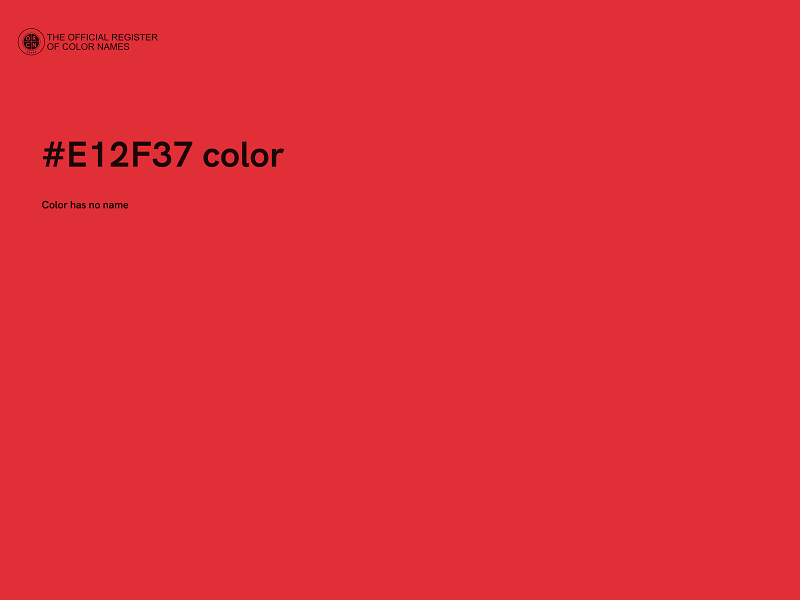 #E12F37 color image