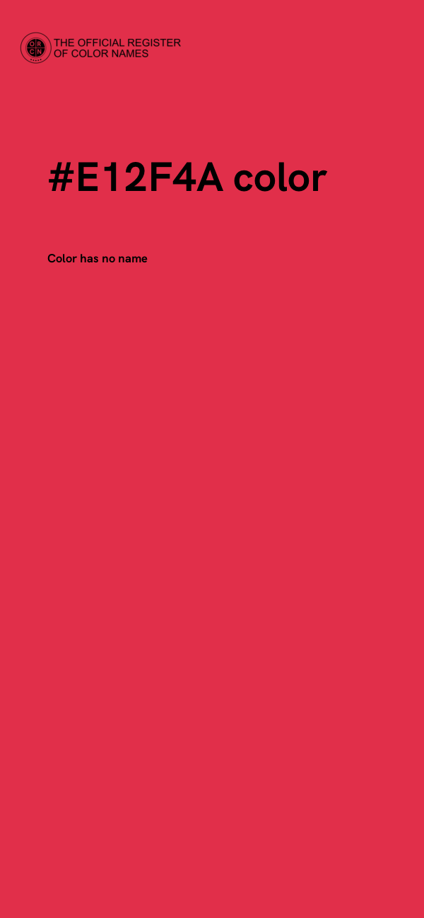 #E12F4A color image