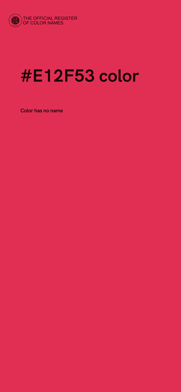 #E12F53 color image
