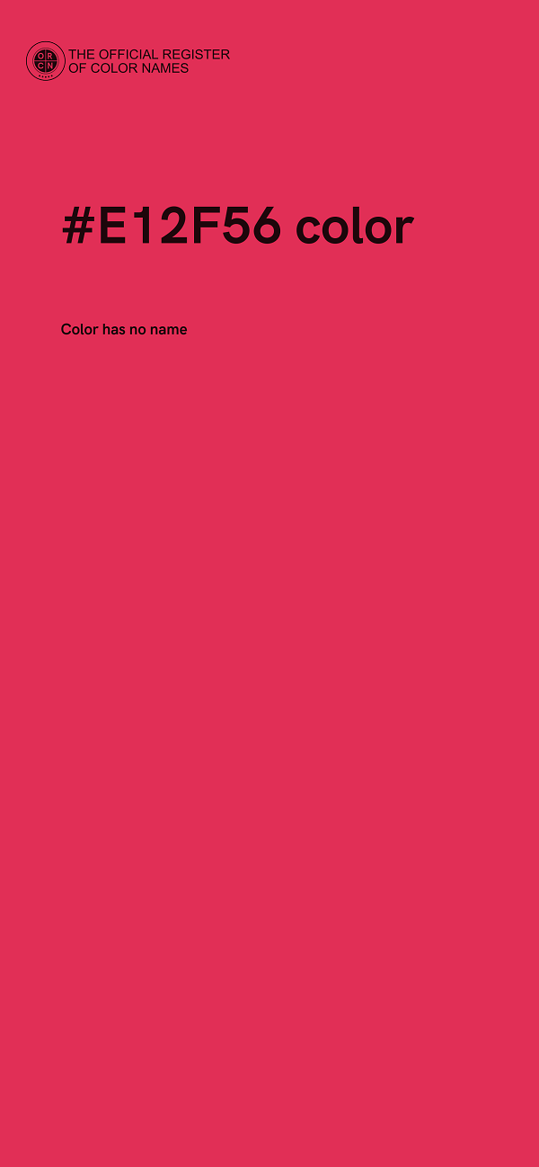 #E12F56 color image