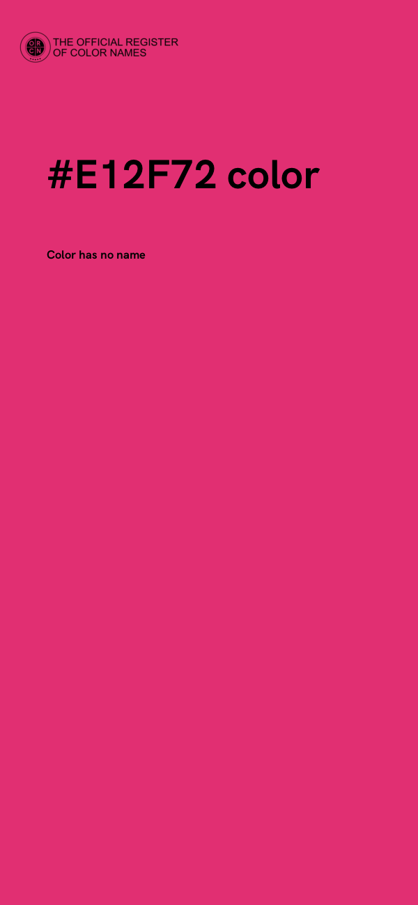 #E12F72 color image