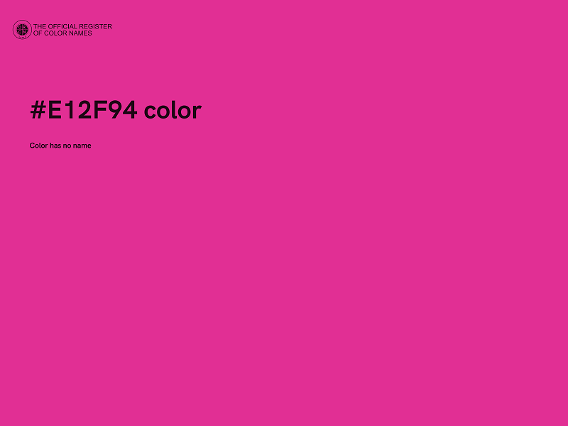 #E12F94 color image