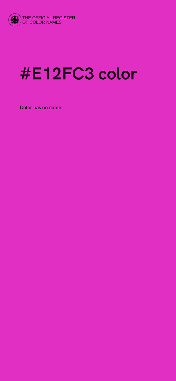 #E12FC3 color image