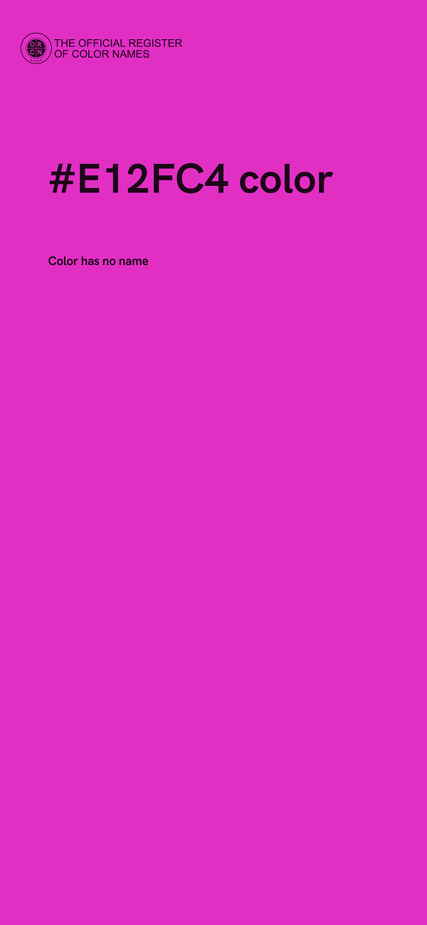#E12FC4 color image