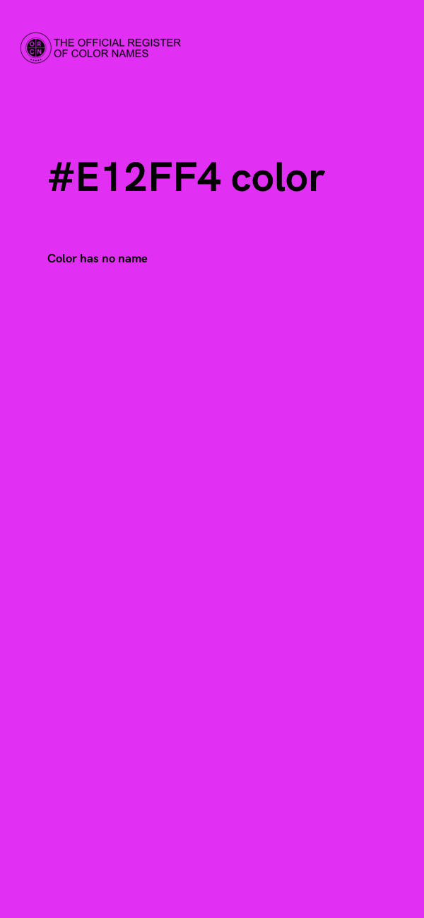#E12FF4 color image