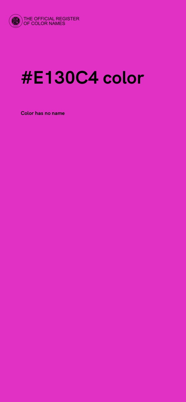 #E130C4 color image