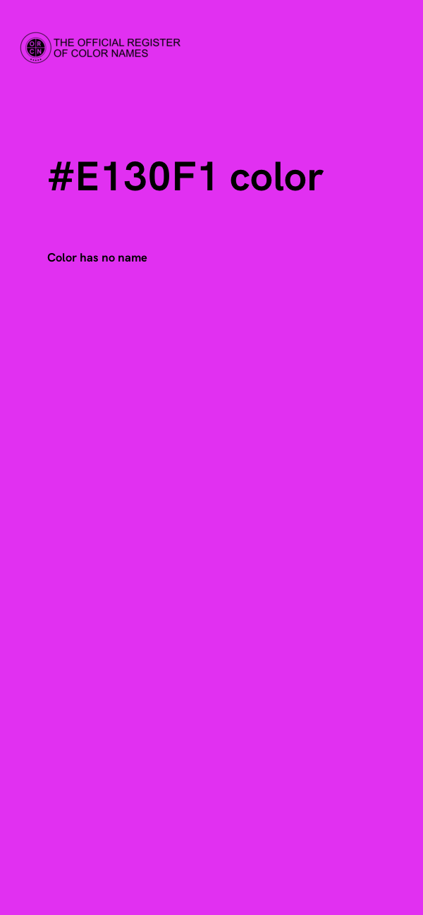 #E130F1 color image