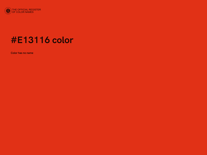 #E13116 color image