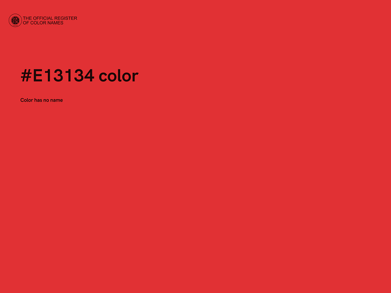 #E13134 color image