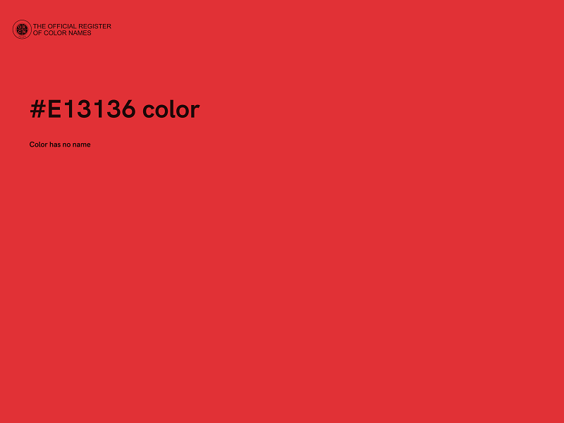 #E13136 color image