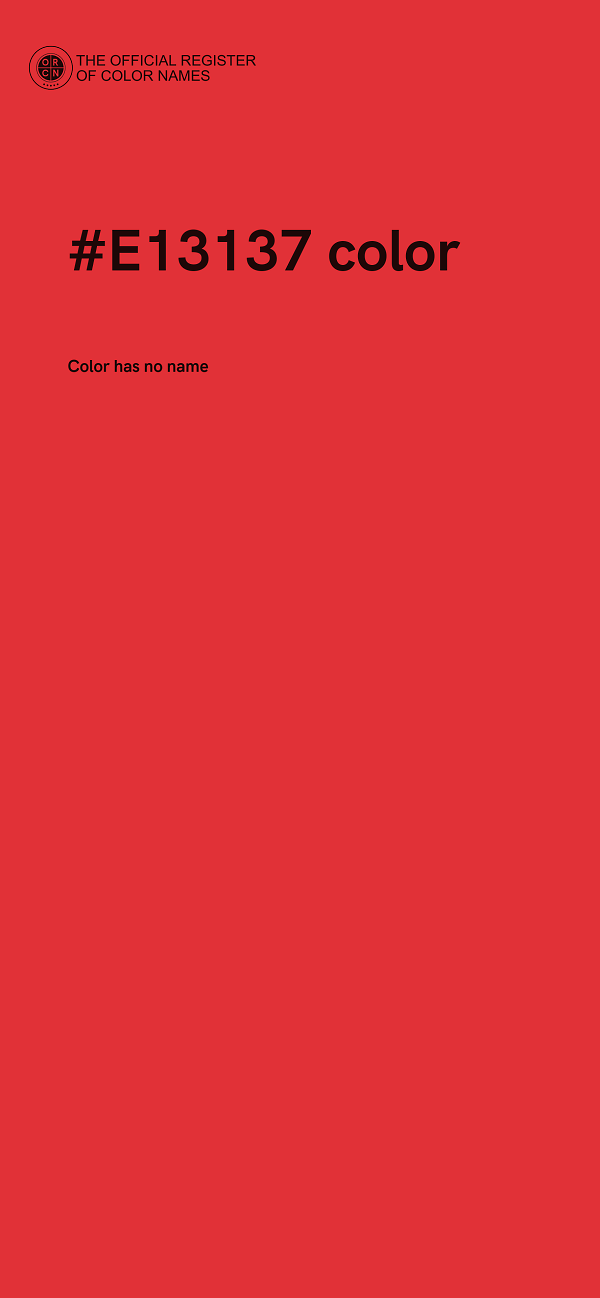 #E13137 color image