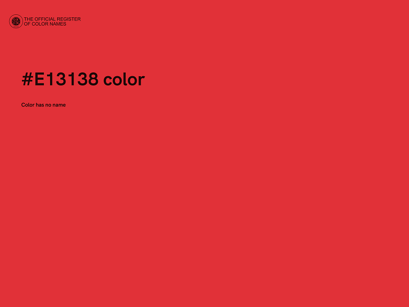 #E13138 color image