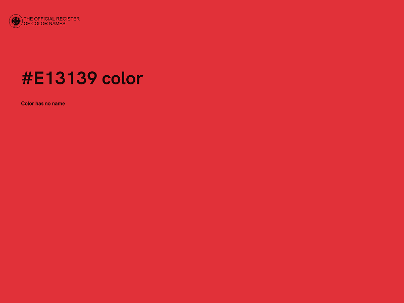 #E13139 color image