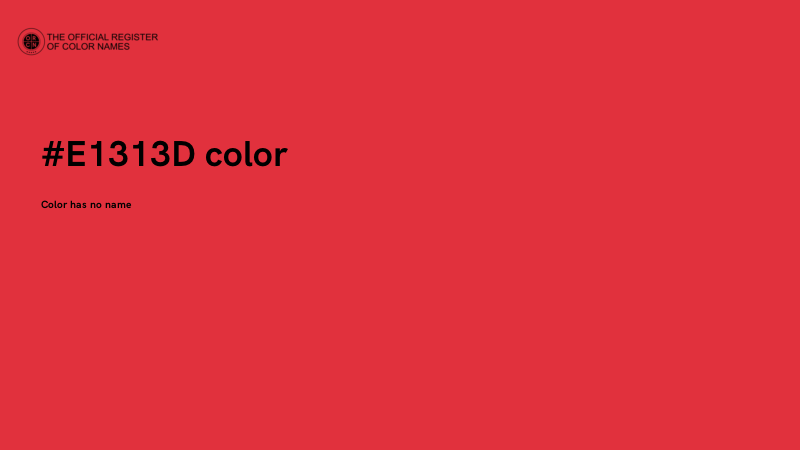 #E1313D color image