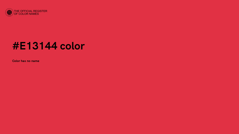 #E13144 color image
