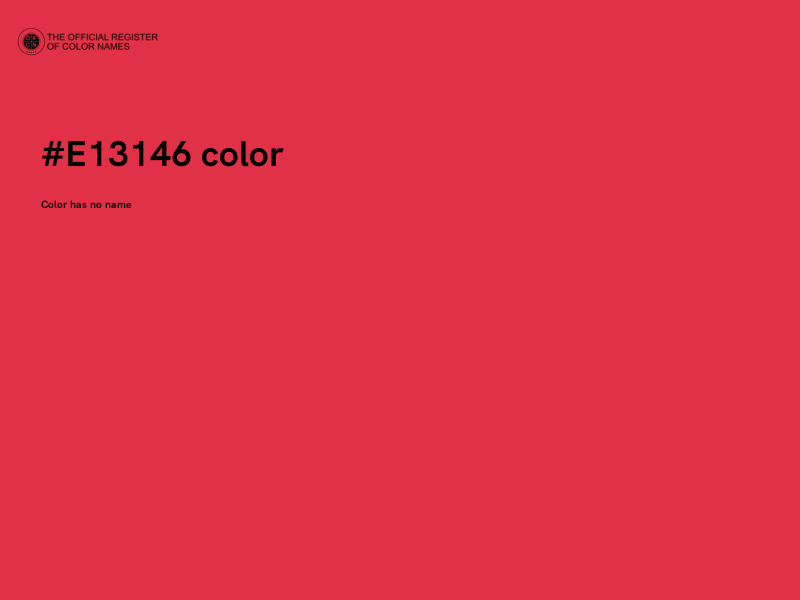 #E13146 color image