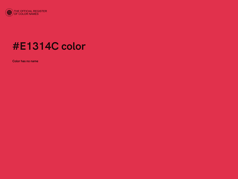 #E1314C color image