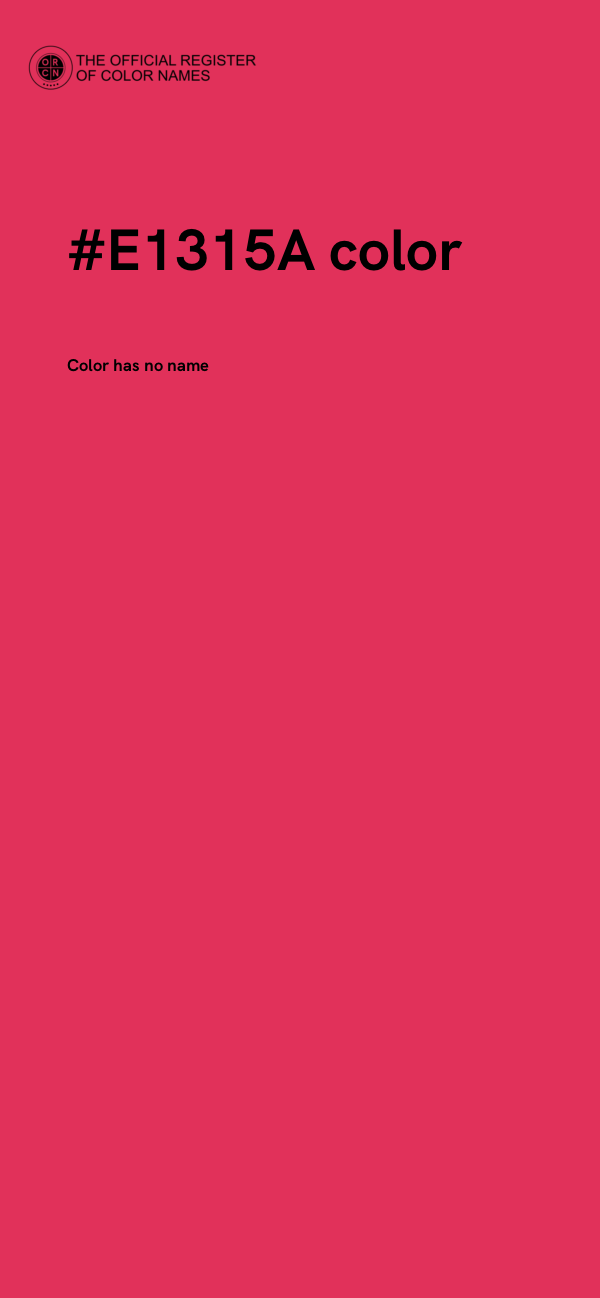 #E1315A color image