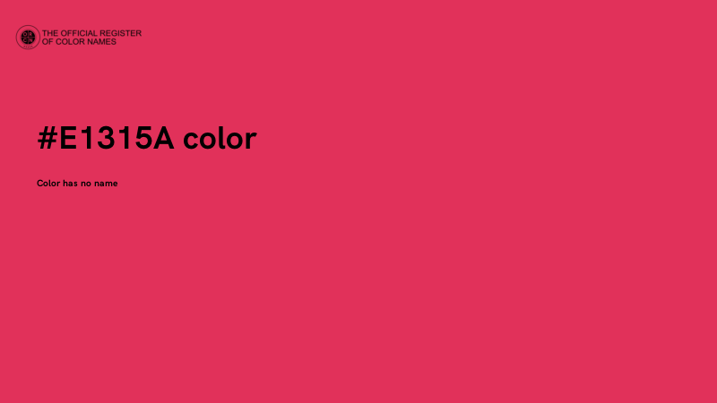 #E1315A color image