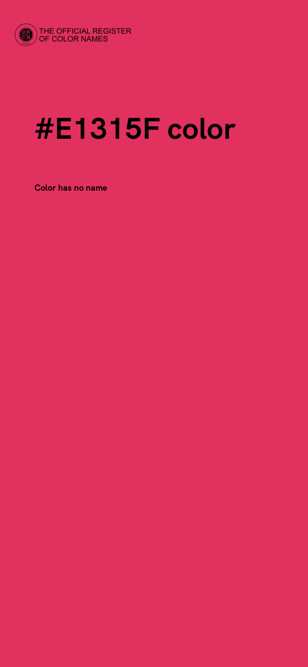 #E1315F color image