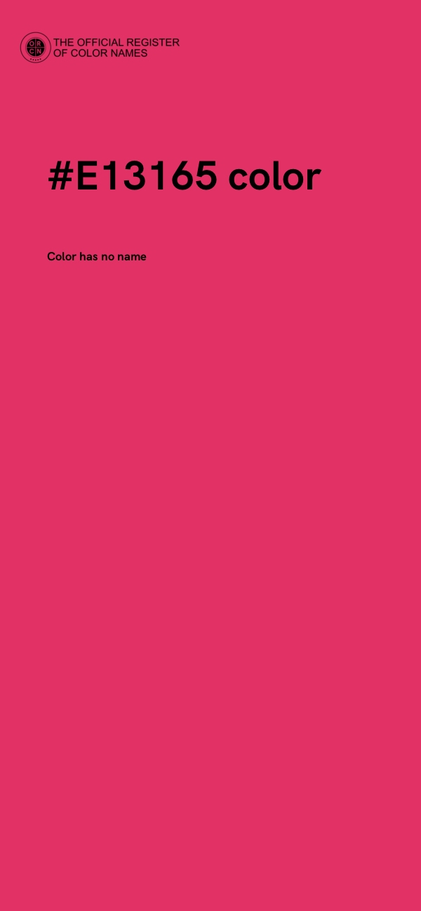 #E13165 color image