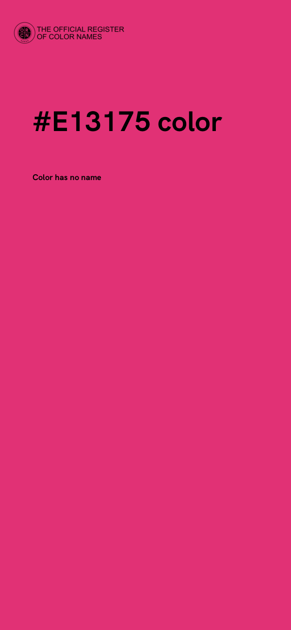 #E13175 color image