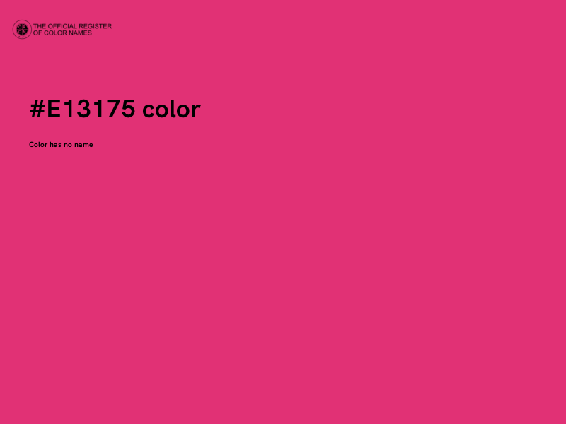 #E13175 color image