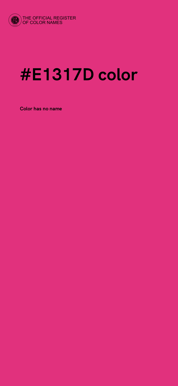 #E1317D color image