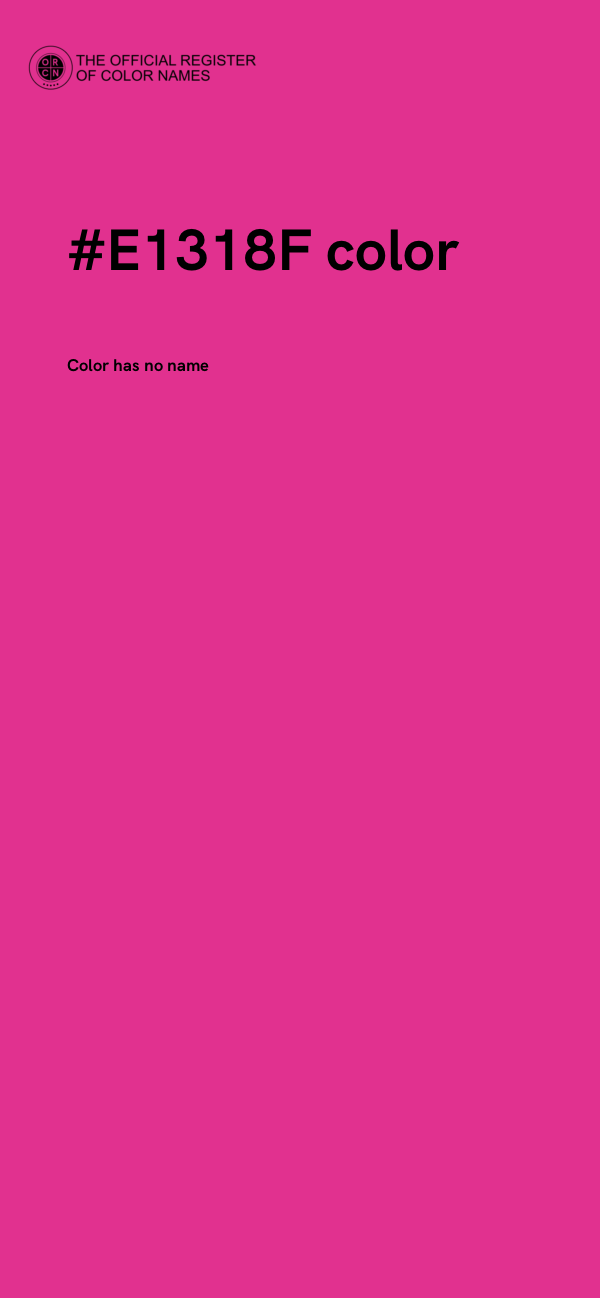 #E1318F color image