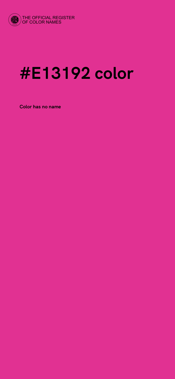 #E13192 color image