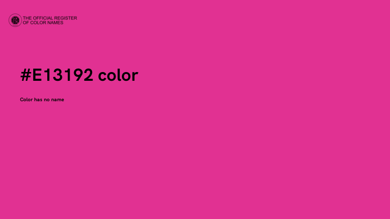 #E13192 color image