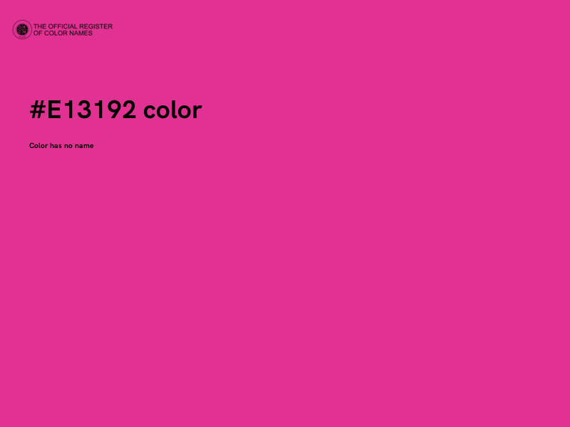 #E13192 color image