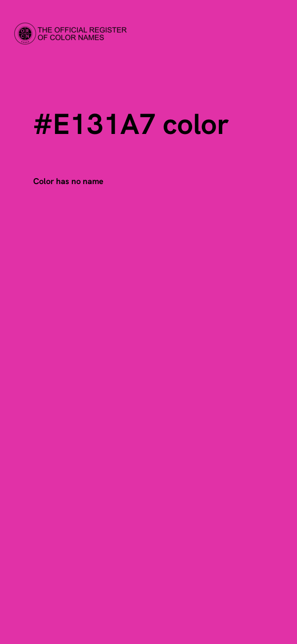 #E131A7 color image