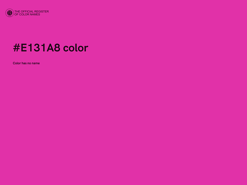 #E131A8 color image