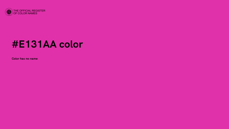 #E131AA color image