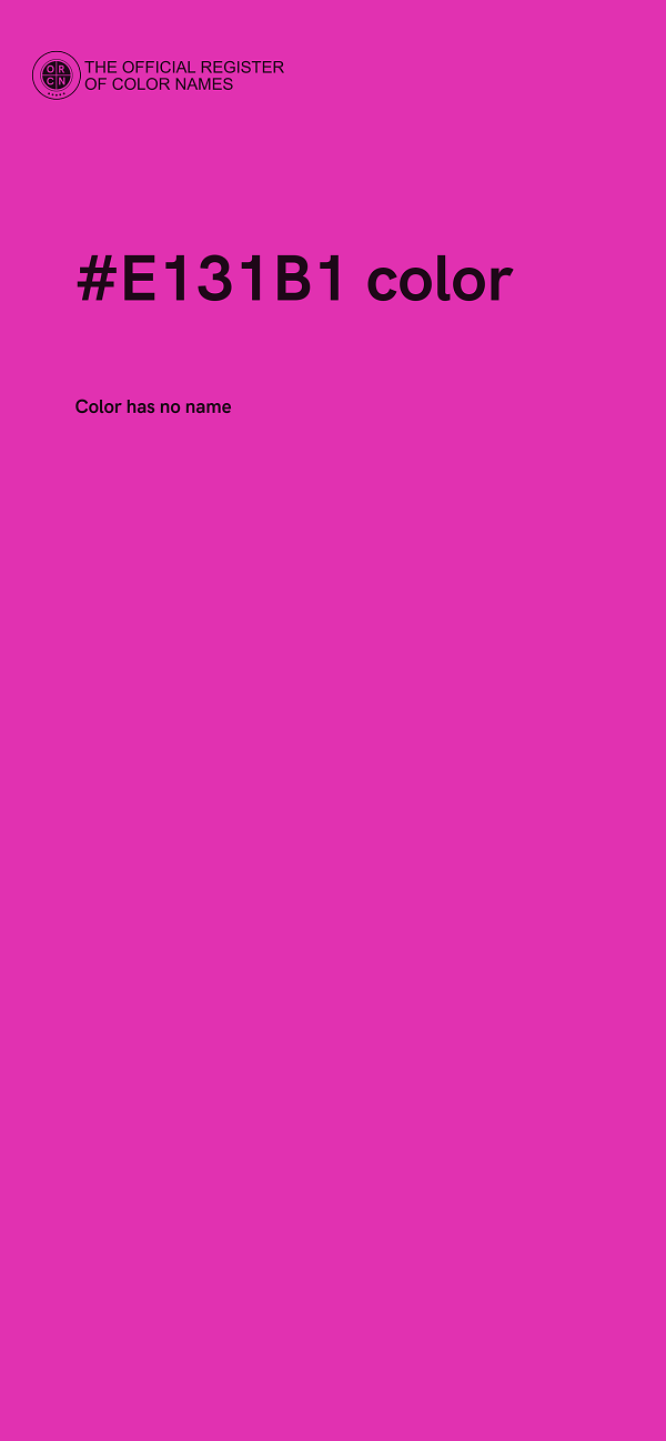 #E131B1 color image