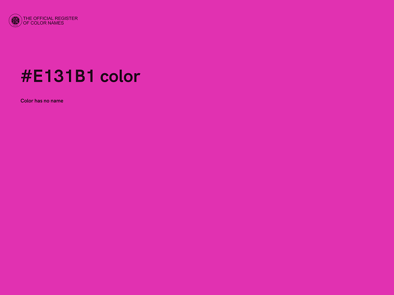 #E131B1 color image