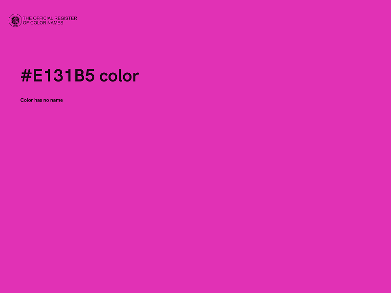 #E131B5 color image