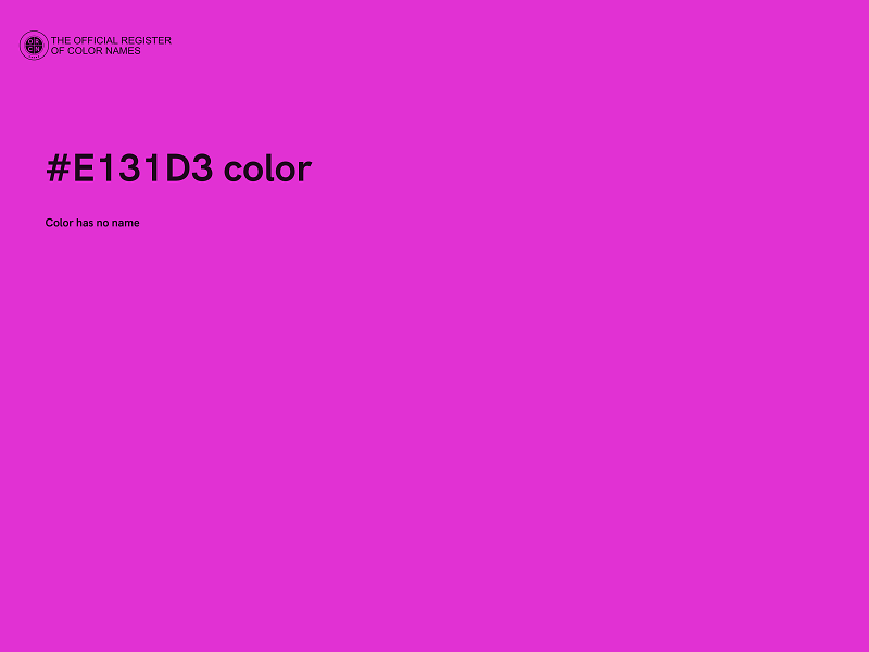 #E131D3 color image