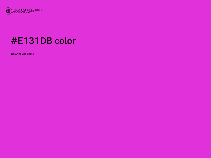 #E131DB color image