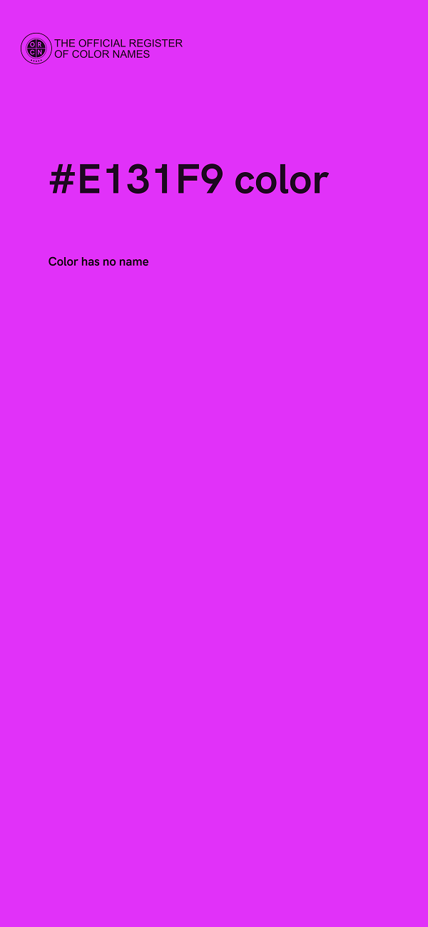 #E131F9 color image