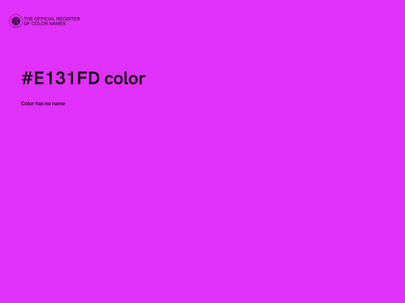 #E131FD color image