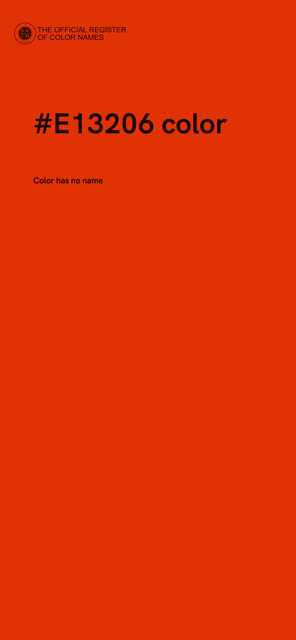 #E13206 color image