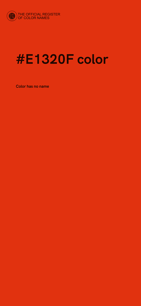 #E1320F color image