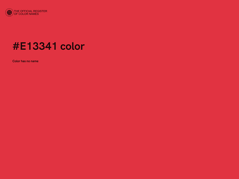 #E13341 color image