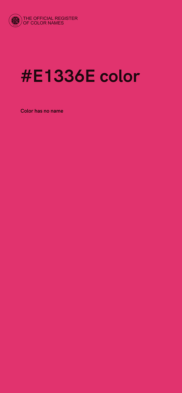 #E1336E color image