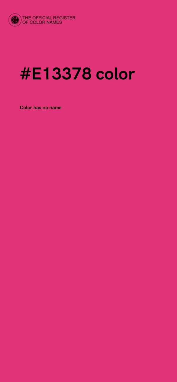 #E13378 color image